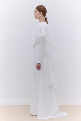 Laura Evening Dress Ecru