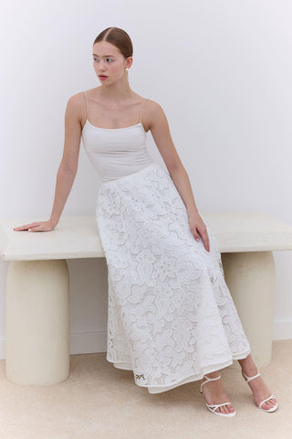 Limited Edition Lace Skirt Ecru