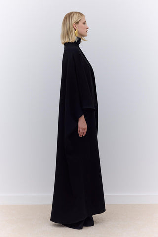 Asymmetric Evening Cape Black