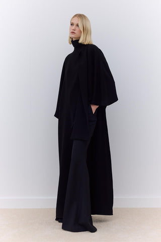 Asymmetric Evening Cape Black