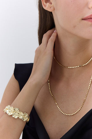 Vintage Floral Bracelet Light Yellow