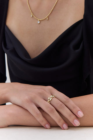 Chain Link Ring Light Yellow