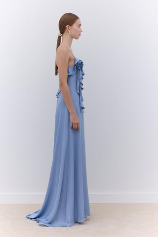 Rosalie Strappy Evening Dress Blue