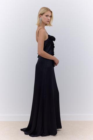 Rosalie Strappy Evening Dress Black