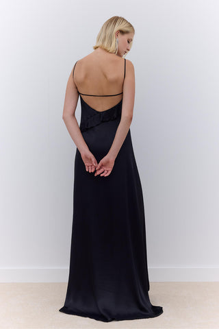 Rosalie Strappy Evening Dress Black