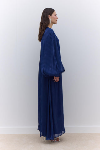 Dress With Wide Sleeve Detail Night Blue