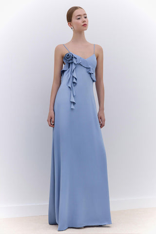 Rosalie Strappy Evening Dress Blue