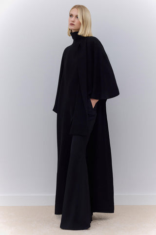 Asymmetric Evening Cape Black