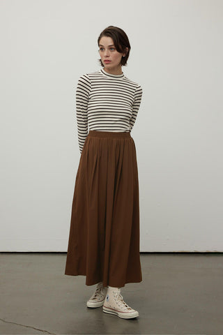 Comfortable Fit Skirt Chocolate