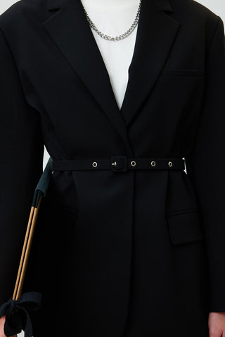 Belted Blazer Black