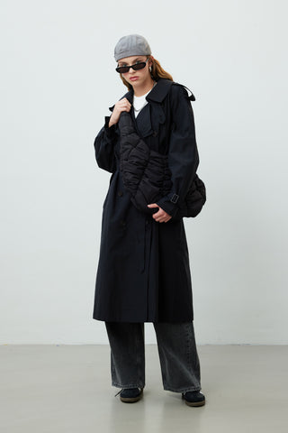 Copenhagen Oversize Trench Coat Black