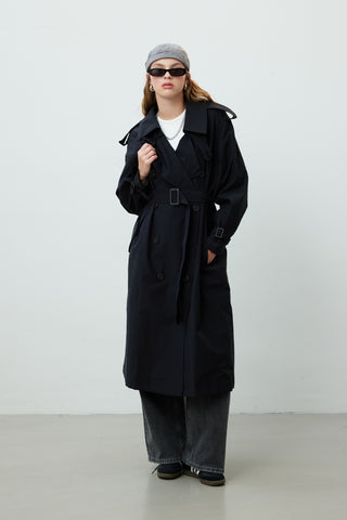 Copenhagen Oversize Trençkot Siyah
