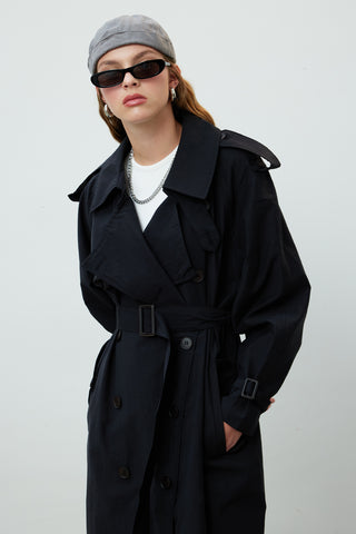 Copenhagen Oversize Trençkot Siyah