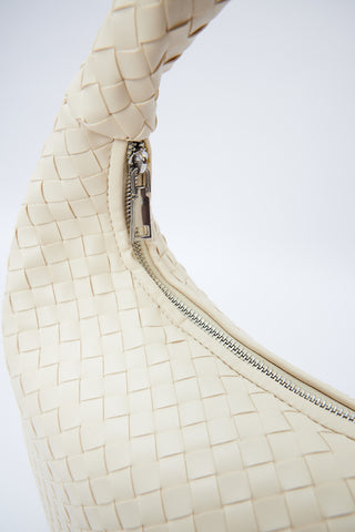 Frances Large Knit Bag Beige