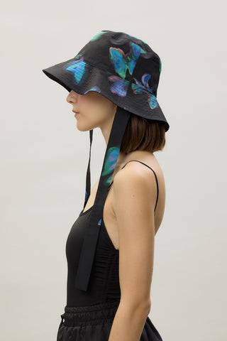 Bucket Hat With String Brush