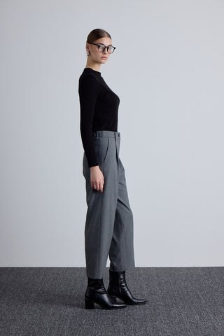 Classic Pleated Pants Grey