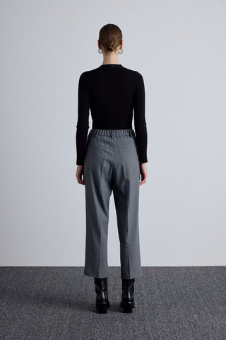 Classic Pleated Pants Grey