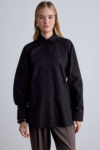 Adjustable Waist Shirt Black