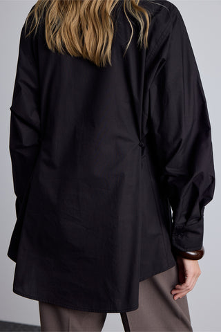 Adjustable Waist Shirt Black