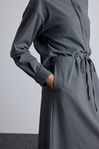 Adjustable Waist Skirt Grey