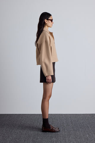 Dori Short Cachet Coat Camel