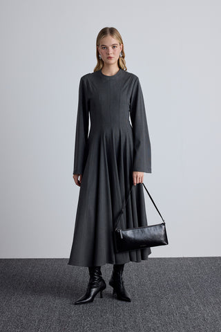 Thin Strap Patent Bag Black