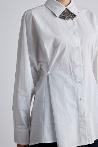 Adjustable Waist Shirt Ecru