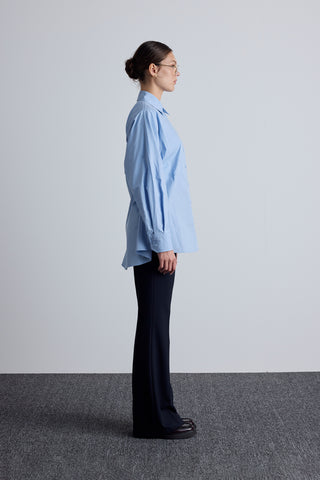 Adjustable Waist Shirt Blue