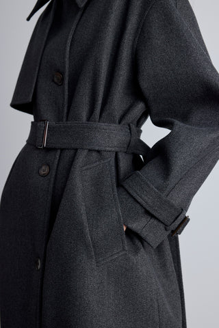 Epaulet Cachet Coat Anthracite