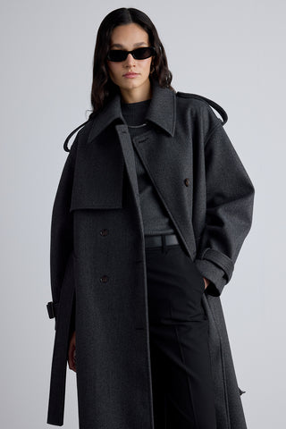 Epaulet Cachet Coat Anthracite