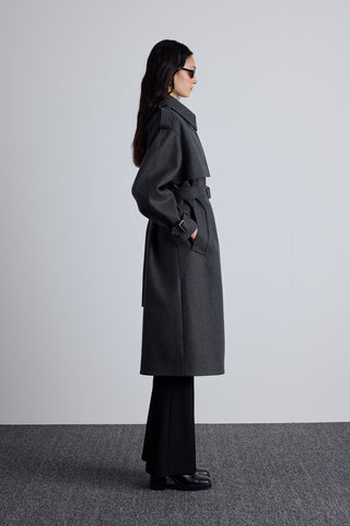 Epaulet Cachet Coat Anthracite