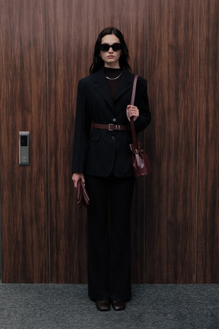 Klasik Blazer Lacivert