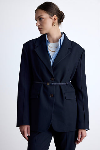 Klasik Blazer Lacivert