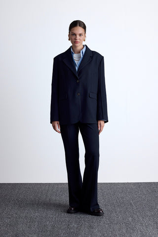 Klasik Blazer Lacivert