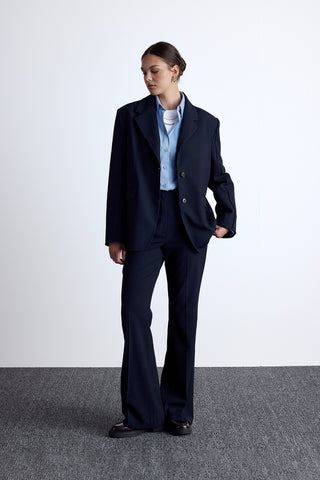 Klasik Blazer Lacivert