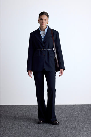 Klasik Blazer Lacivert