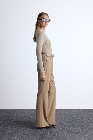 Flared Classic Pants Camel