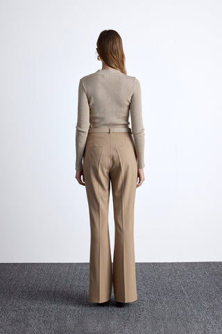 Flared Classic Pants Camel