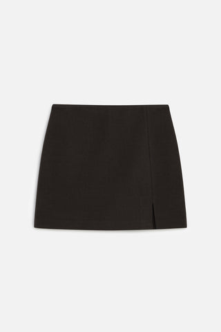 Slit Skort Dark Brown
