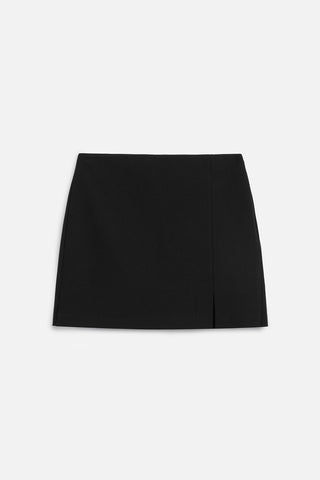 Slit Skort Black