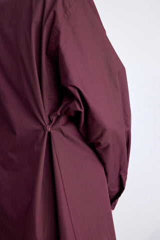 Adjustable Waist Shirt Burgundy