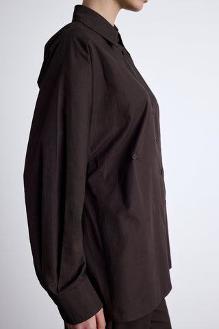 Adjustable Waist Shirt Brown