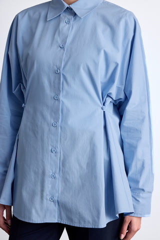 Adjustable Waist Shirt Blue