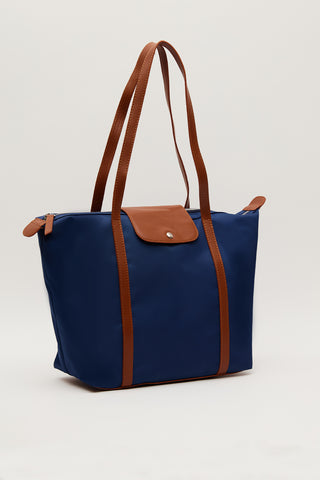 Mari Medium Shopper Bag Navy Blue