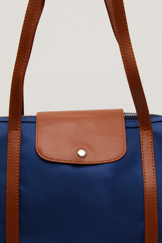 Mari Medium Shopper Bag Navy Blue