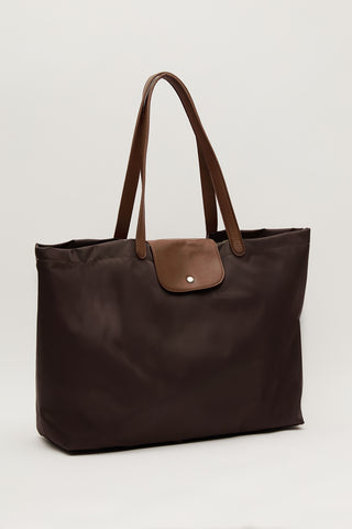 Mari Large Shopper Bag Dark Brown
