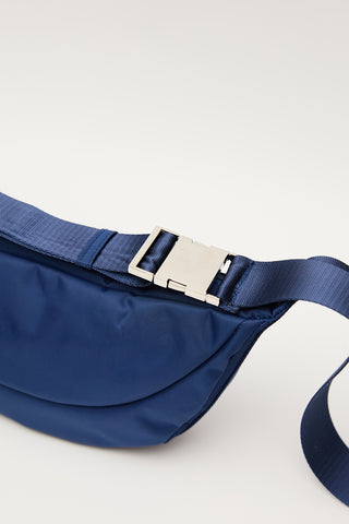 Lexa Metal Buckle Crossbody Bag Navy Blue