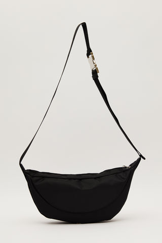 Lexa Metal Buckle Crossbody Bag Black