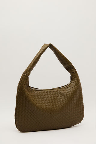 Frances Large Knit Bag Green