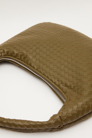 Frances Large Knit Bag Green